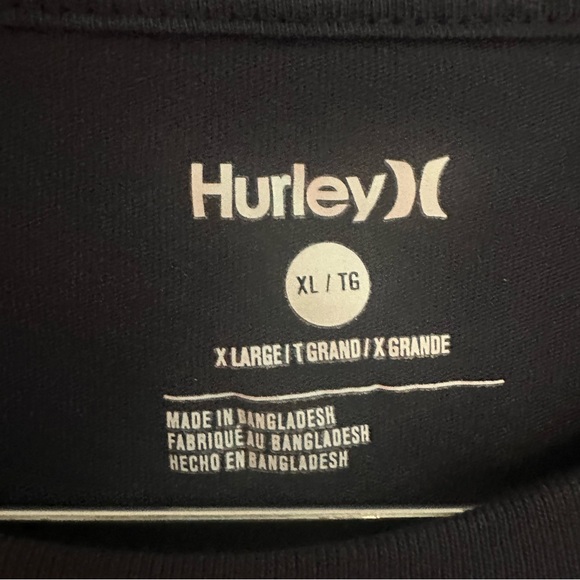 Men’s navy blue Hurley t-shirt XL - Picture 3 of 7